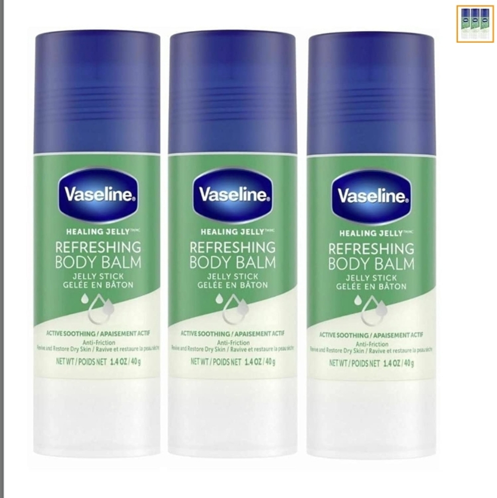 Vaseline/Unilever Refreshing Body Balm Jelly Stick Anti-Friction To Revive & Res